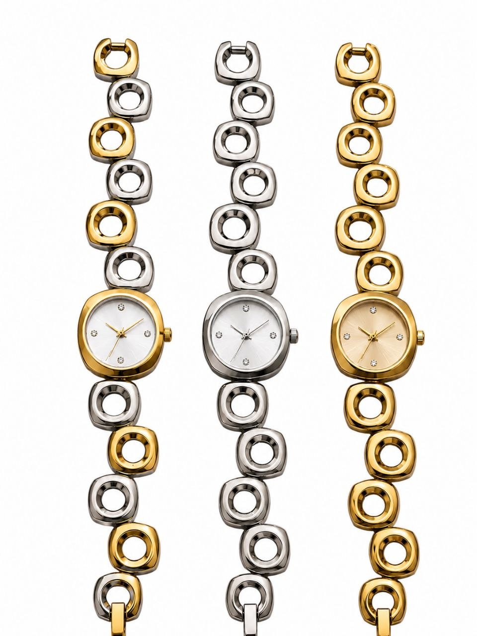 Halo square watches.