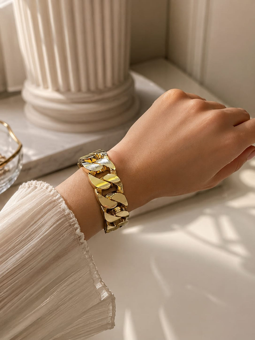 Auréa Chain bangle – Gold