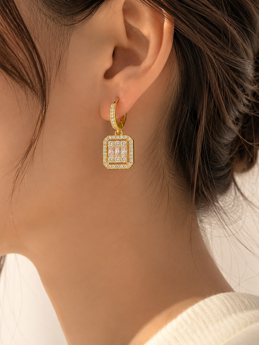 Square Drop Earrings
