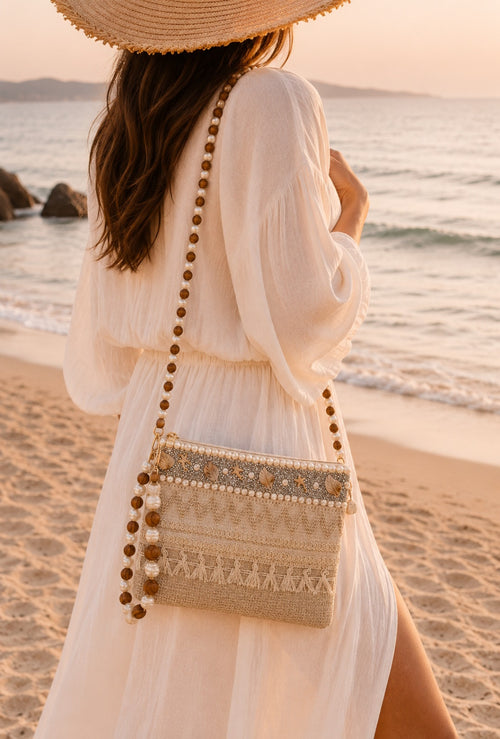 Coastal Pearl Breeze Clutch