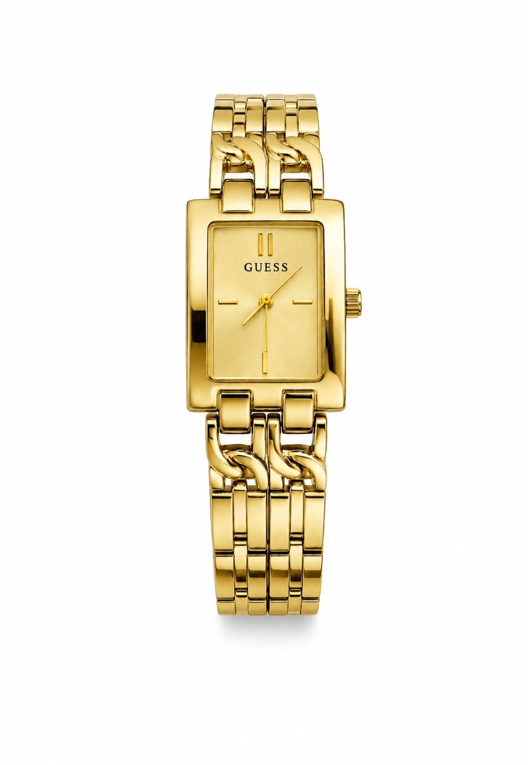 Guess Golden Watch With Gold Dail+ Box & Bag Gift.