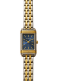 vintage Gu-cci mix silver x gold with blue dail.