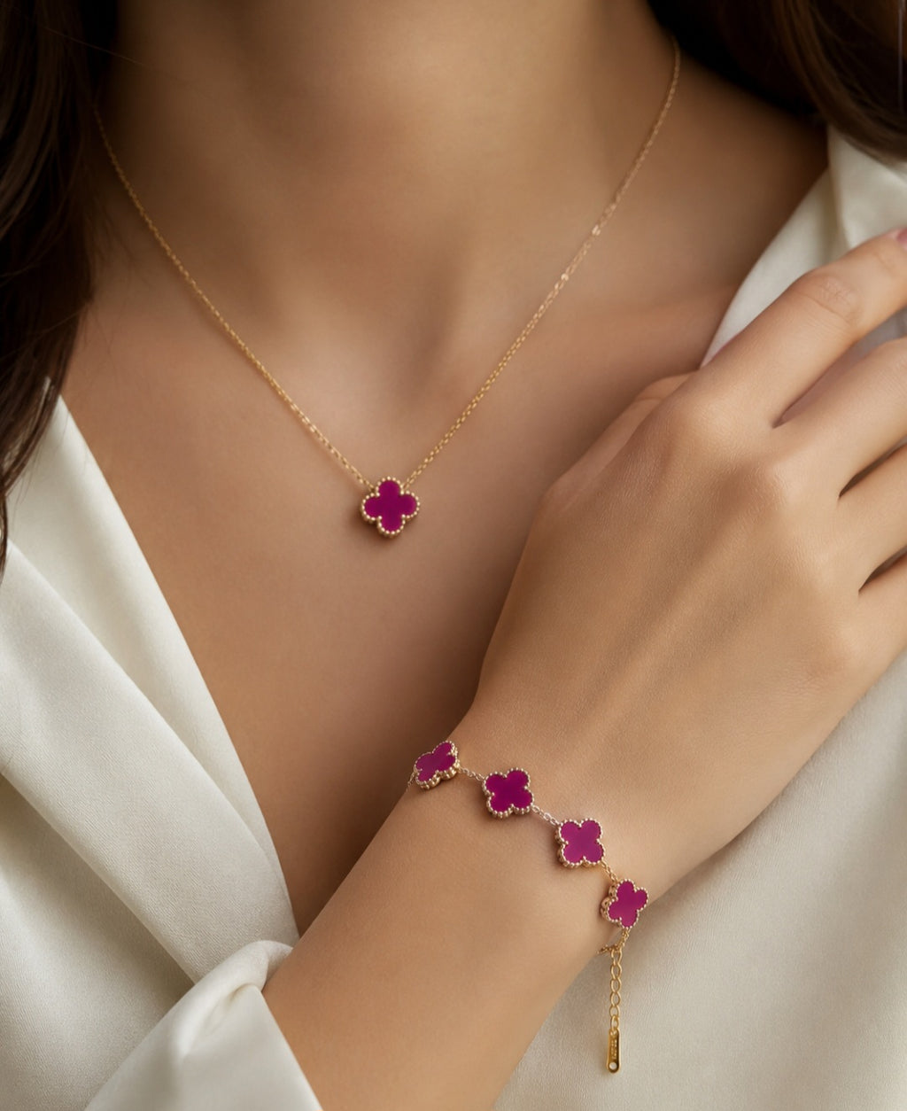 Fuchsia Clover Set