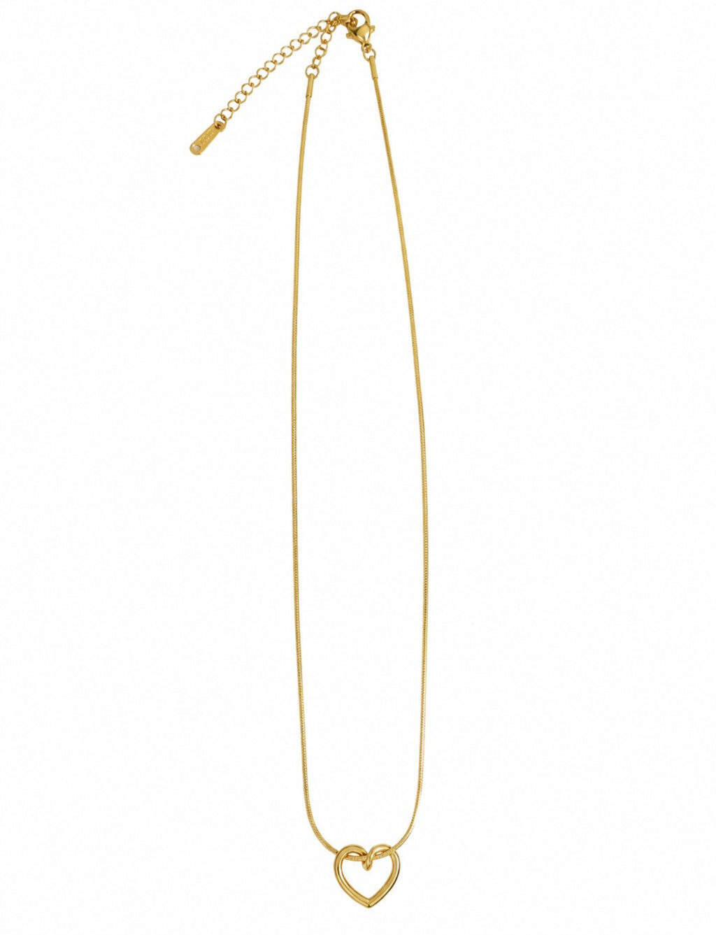 Golden Heart Link Necklace