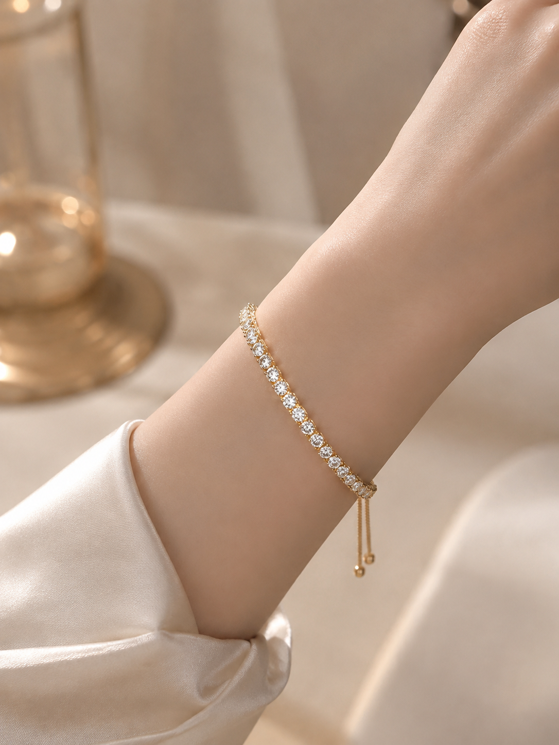 Crystal Glow Tennis Bracelets