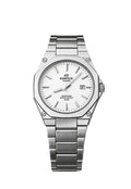 Ca-sio Edifice White Dial Stainless Steel Watch+ Box &Bag Gift.