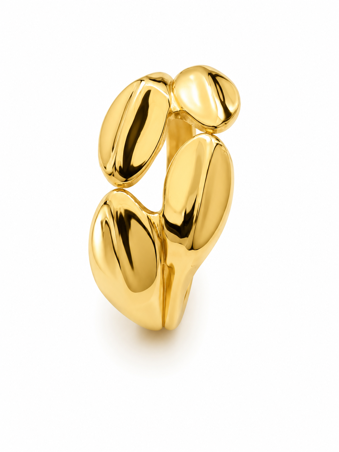 Nova Pebble bangle – Gold