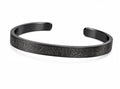 Black Ayat Al-Kursi Cuff Bracelet