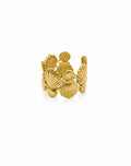 Seashell Bloom Ring - Gold Stainless Steel