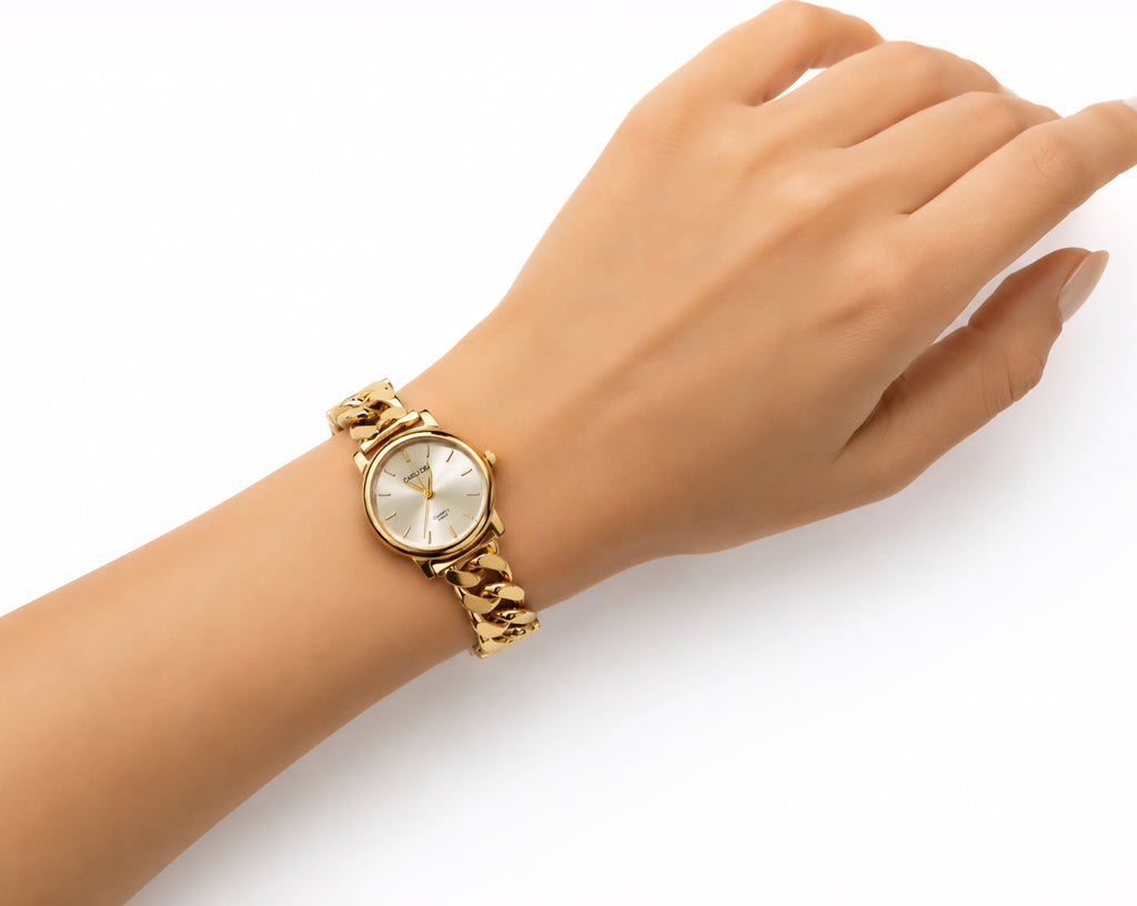 Classic Gold Chain Watch
