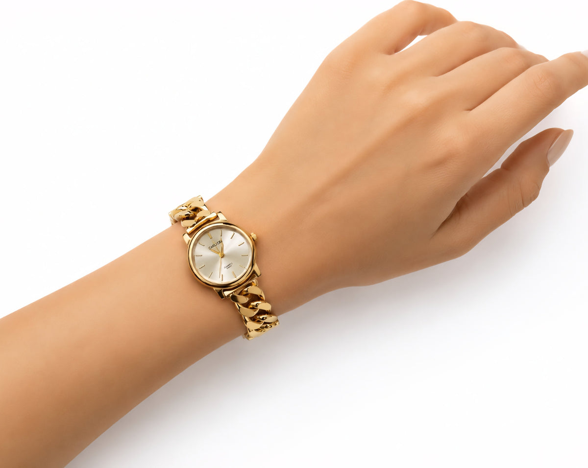 Classic Gold Chain Watch