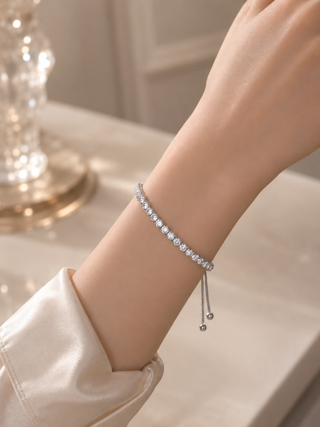 Crystal Glow Tennis Bracelets