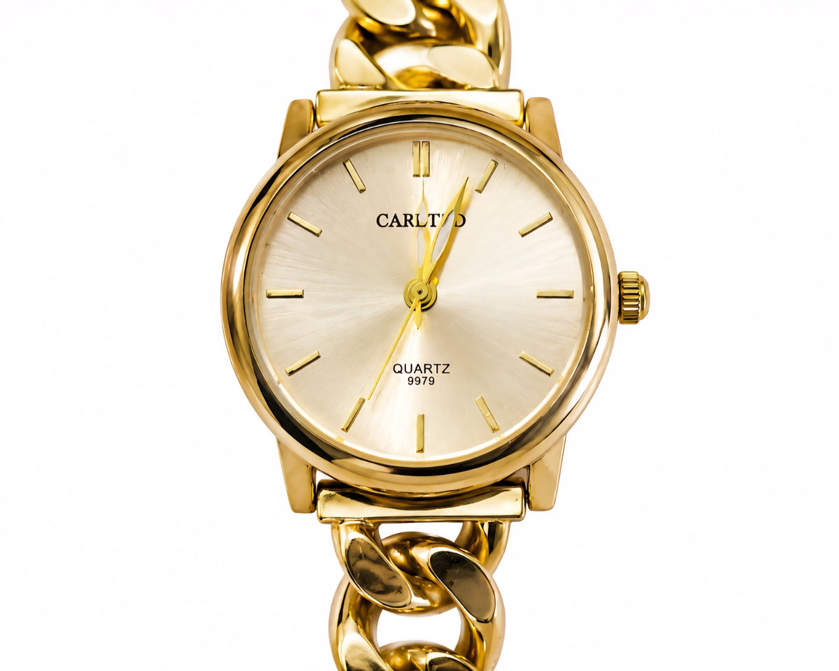 Classic Gold Chain Watch