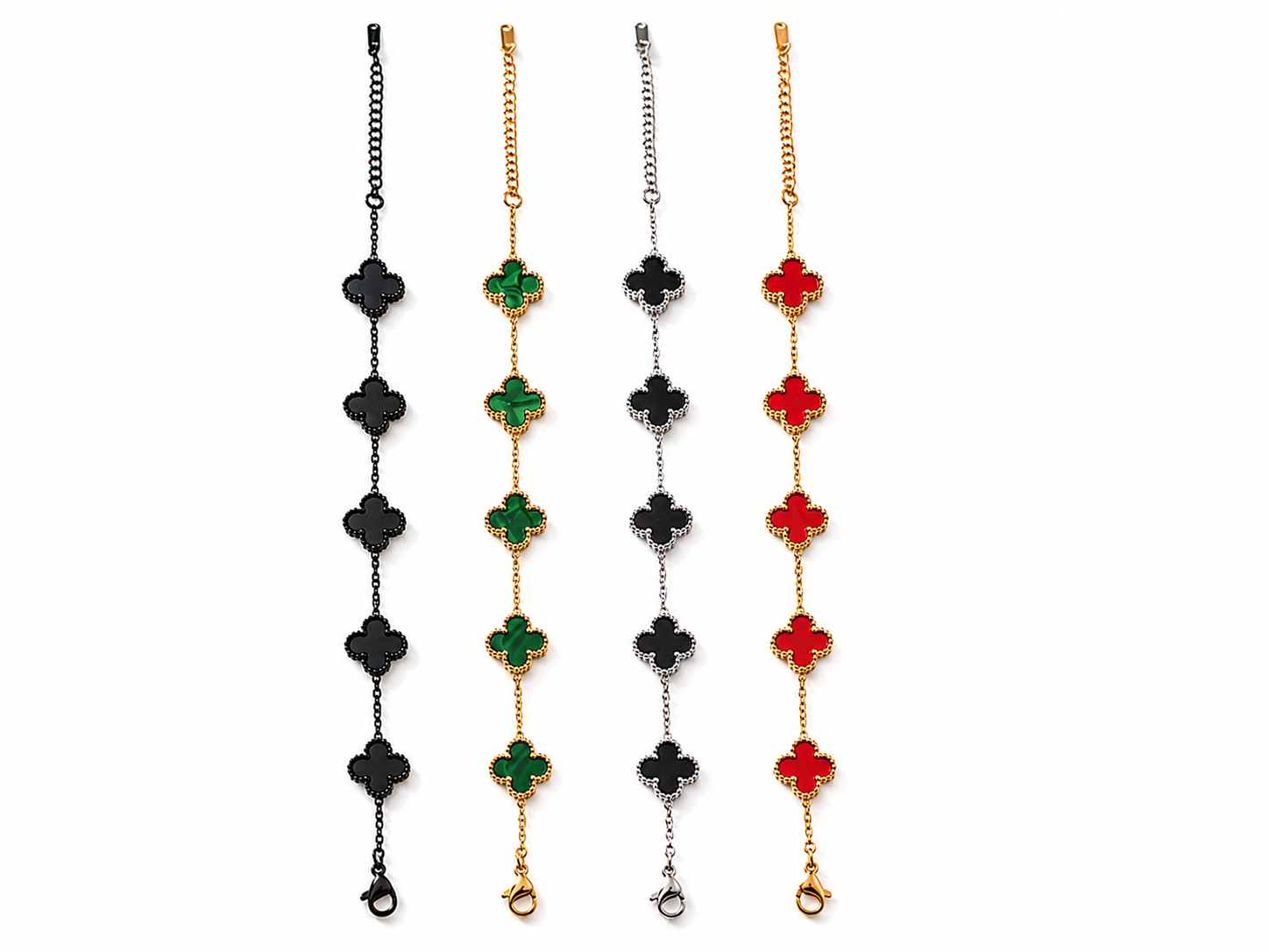 Luxury Clover Bracelet Collection – 316L Stainless Steel