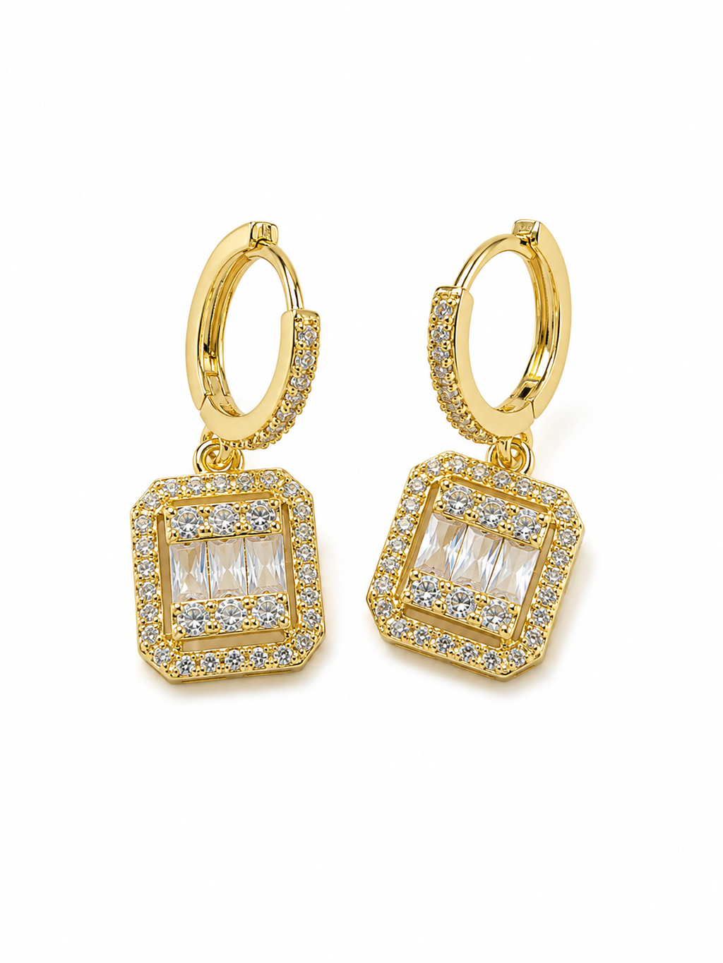 Square Drop Earrings