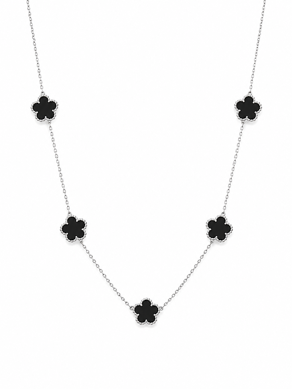 Midnight Clover Necklace