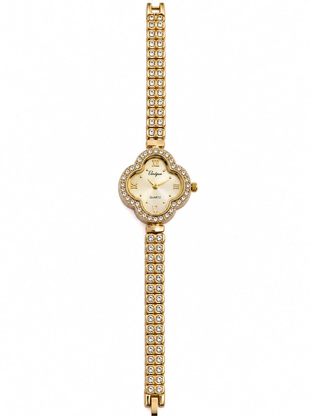 Golden Blossom Crystal Watch