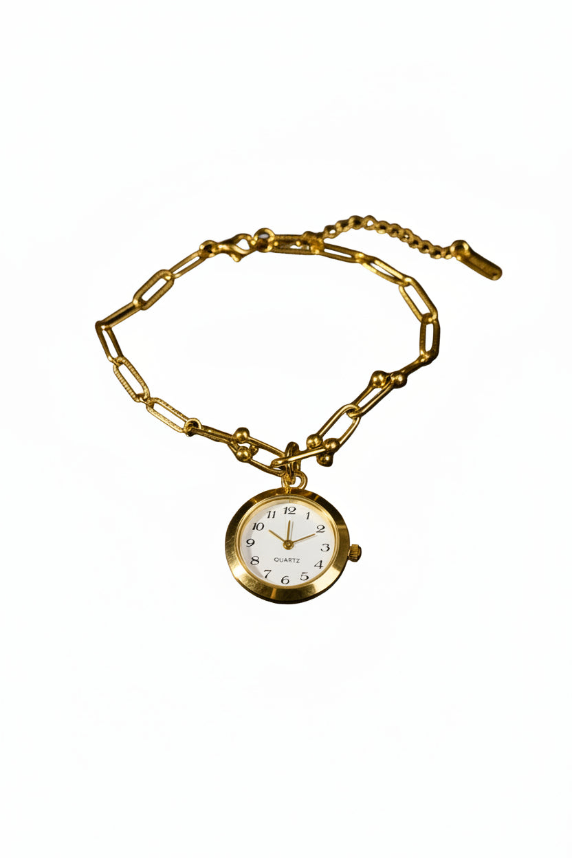 Quartz circle Tiff-any like watch Stainless-Steel.