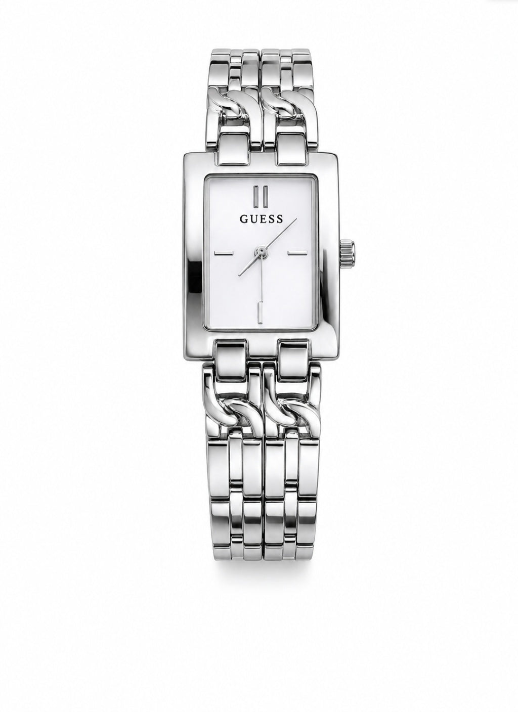 Imperial Glow Silver Watch + Box &Bag Gift.