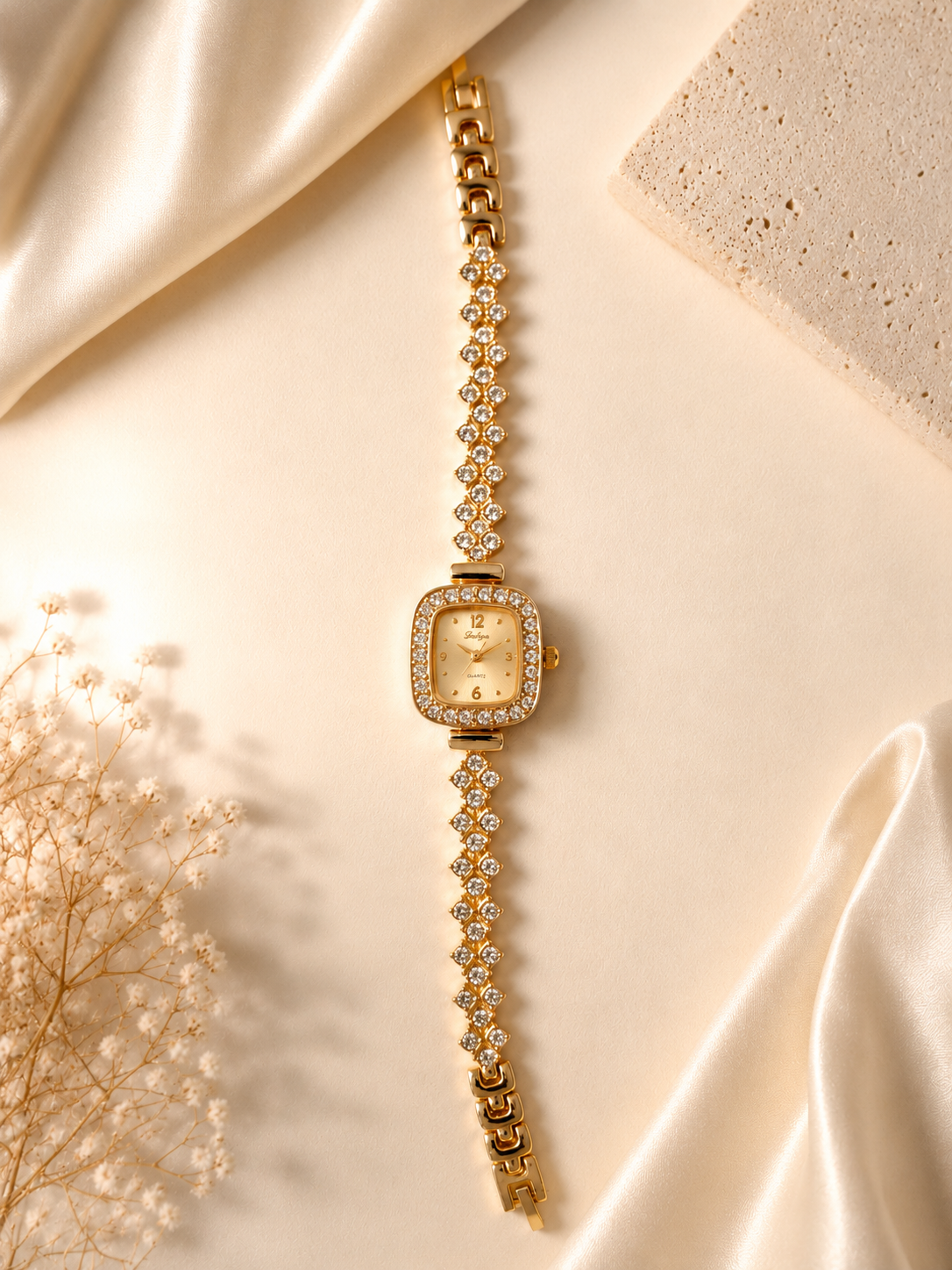Lumière Gold Watch – Gold Dial