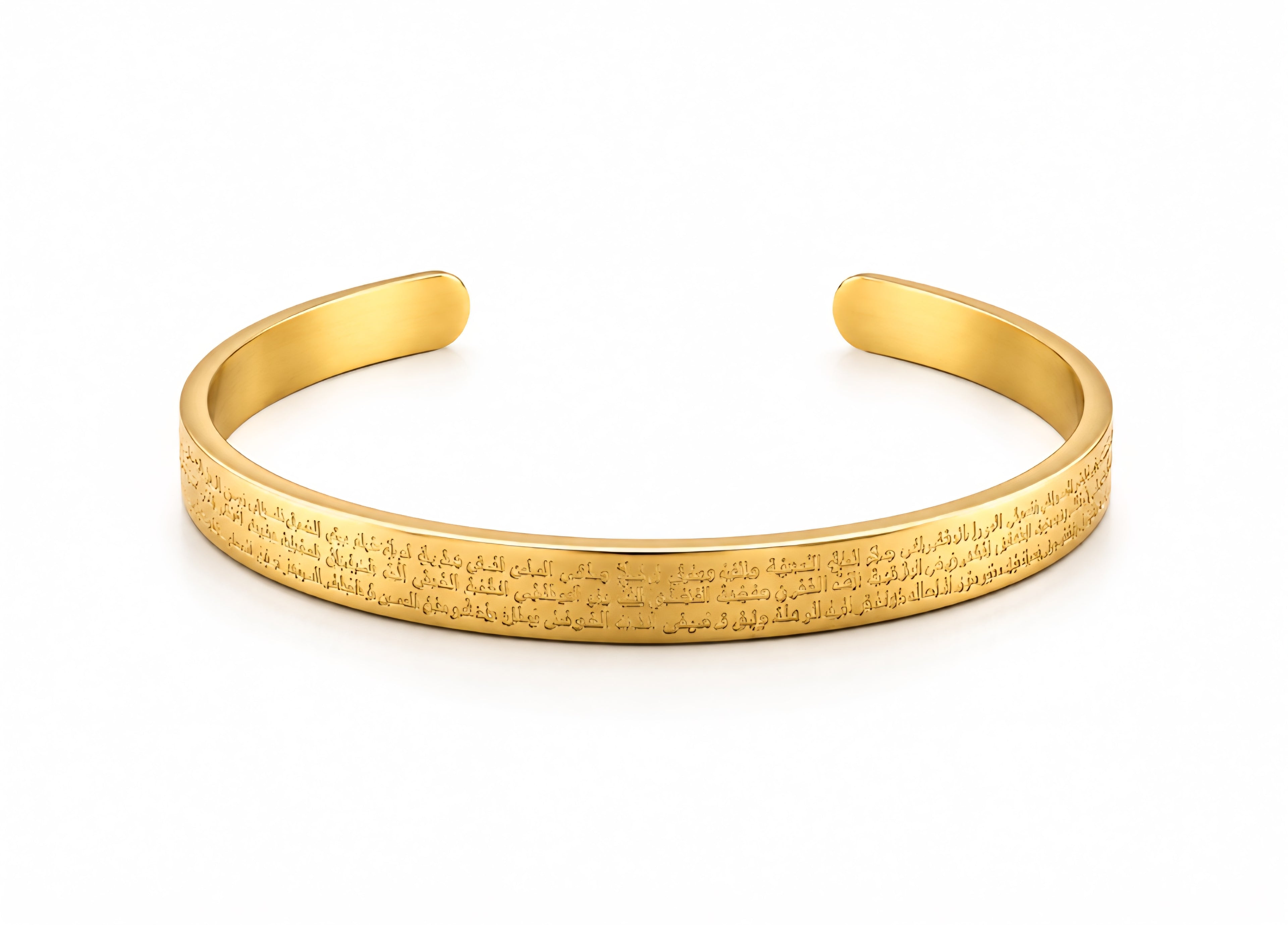 Psalm 91 Gold Cuff Bracelet