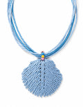 Ocean Sky Blue Shell Necklace